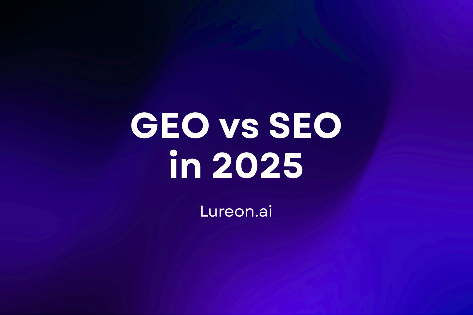 SEO vs GEO